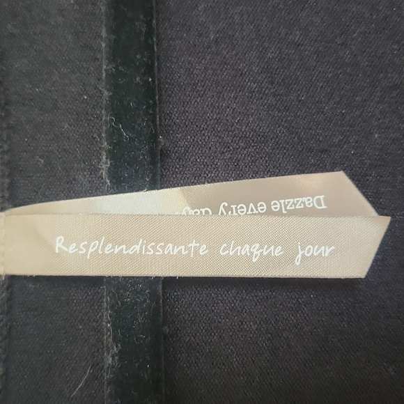 Pennington's Womens Plus Size Boyfriend Jet Black Button Up Cardigan Size 1x - Picture 6 of 9